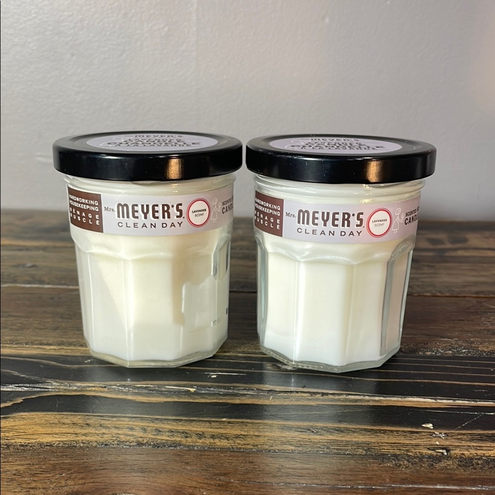 Mrs. Meyer’s Lavender 25 hr. Burn time each candle - SET OF TWO NEW CANDLES!